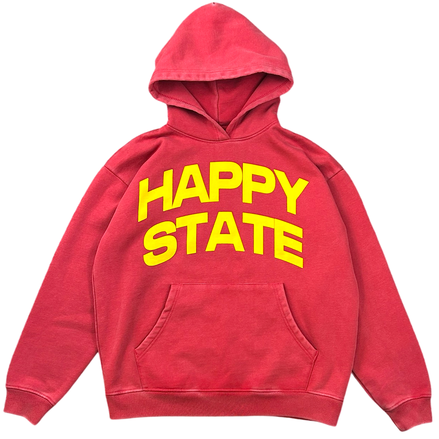 'HAPPY STATE' RED HOODIE