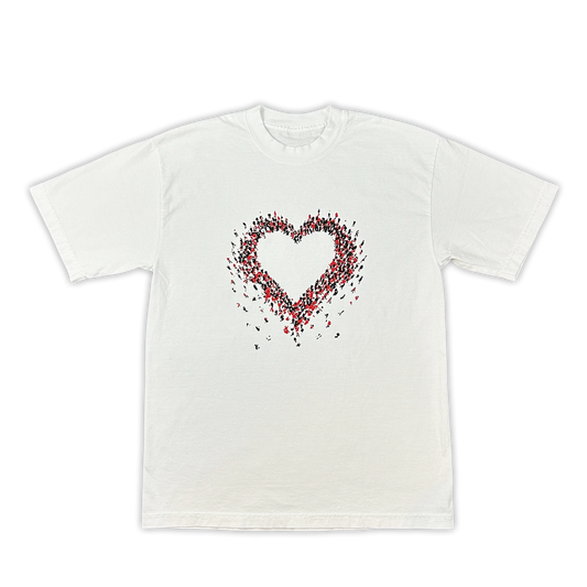 'CROWDED HEARTS' SHORT SLEEVE TEE