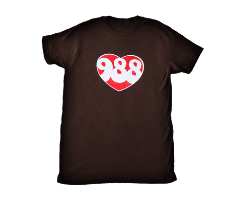 988 Brown Short Sleeve Tee